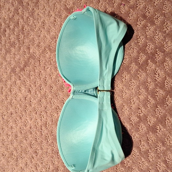 Blue and Pink Bikini Top 32DD - Picture 2 of 5